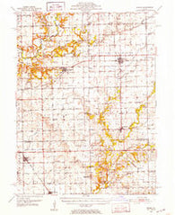 Minier Illinois Historical topographic map, 1:62500 scale, 15 X 15 Minute, Year 1951