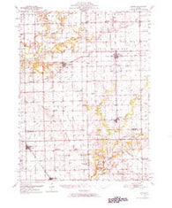 Minier Illinois Historical topographic map, 1:62500 scale, 15 X 15 Minute, Year 1951