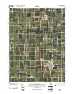 Minonk Illinois Historical topographic map, 1:24000 scale, 7.5 X 7.5 Minute, Year 2012