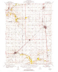Minonk Illinois Historical topographic map, 1:62500 scale, 15 X 15 Minute, Year 1955