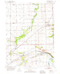 Minooka Illinois Historical topographic map, 1:24000 scale, 7.5 X 7.5 Minute, Year 1954