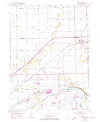 Minooka Illinois Historical topographic map, 1:24000 scale, 7.5 X 7.5 Minute, Year 1954