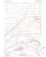 Minooka Illinois Historical topographic map, 1:24000 scale, 7.5 X 7.5 Minute, Year 1954