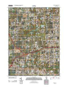 Mokena Illinois Historical topographic map, 1:24000 scale, 7.5 X 7.5 Minute, Year 2012