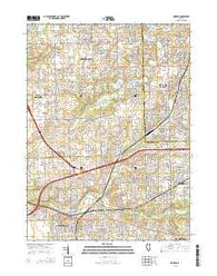 Mokena Illinois Current topographic map, 1:24000 scale, 7.5 X 7.5 Minute, Year 2015