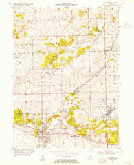 Mokena Illinois Historical topographic map, 1:24000 scale, 7.5 X 7.5 Minute, Year 1953