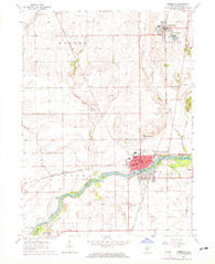 Momence Illinois Historical topographic map, 1:24000 scale, 7.5 X 7.5 Minute, Year 1964