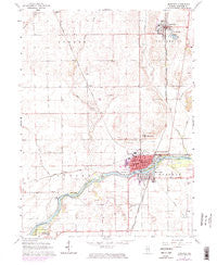 Momence Illinois Historical topographic map, 1:24000 scale, 7.5 X 7.5 Minute, Year 1964