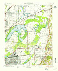 Monks Mound Illinois Historical topographic map, 1:24000 scale, 7.5 X 7.5 Minute, Year 1935