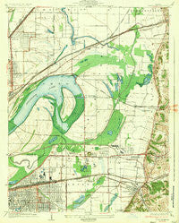 Monks Mound Illinois Historical topographic map, 1:24000 scale, 7.5 X 7.5 Minute, Year 1935
