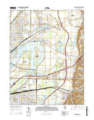 Monks Mound Illinois Current topographic map, 1:24000 scale, 7.5 X 7.5 Minute, Year 2015
