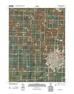 Monmouth Illinois Historical topographic map, 1:24000 scale, 7.5 X 7.5 Minute, Year 2012
