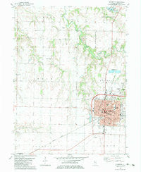 Monmouth Illinois Historical topographic map, 1:24000 scale, 7.5 X 7.5 Minute, Year 1982