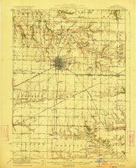 Monmouth Illinois Historical topographic map, 1:62500 scale, 15 X 15 Minute, Year 1923