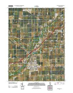 Monticello Illinois Historical topographic map, 1:24000 scale, 7.5 X 7.5 Minute, Year 2012