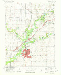 Monticello Illinois Historical topographic map, 1:24000 scale, 7.5 X 7.5 Minute, Year 1979