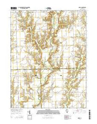 Moriah Illinois Current topographic map, 1:24000 scale, 7.5 X 7.5 Minute, Year 2015