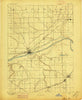 Morris Illinois Historical topographic map, 1:62500 scale, 15 X 15 Minute, Year 1892