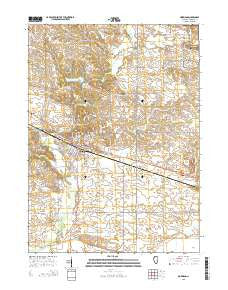 Morrison Illinois Current topographic map, 1:24000 scale, 7.5 X 7.5 Minute, Year 2015