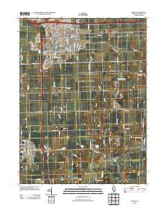 Morton Illinois Historical topographic map, 1:24000 scale, 7.5 X 7.5 Minute, Year 2012