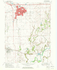 Morton Illinois Historical topographic map, 1:24000 scale, 7.5 X 7.5 Minute, Year 1970