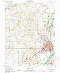 Mount Carmel Illinois Historical topographic map, 1:24000 scale, 7.5 X 7.5 Minute, Year 1959