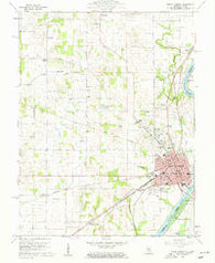 Mount Carmel Illinois Historical topographic map, 1:24000 scale, 7.5 X 7.5 Minute, Year 1959
