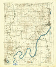 Mount Carmel Indiana Historical topographic map, 1:62500 scale, 15 X 15 Minute, Year 1904
