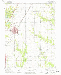 Mount Olive Illinois Historical topographic map, 1:24000 scale, 7.5 X 7.5 Minute, Year 1974