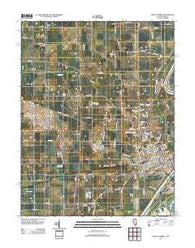 Mount Carmel Illinois Historical topographic map, 1:24000 scale, 7.5 X 7.5 Minute, Year 2012