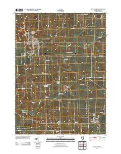 Mount Carroll Illinois Historical topographic map, 1:24000 scale, 7.5 X 7.5 Minute, Year 2012