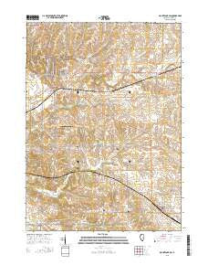Mount Carroll Illinois Current topographic map, 1:24000 scale, 7.5 X 7.5 Minute, Year 2015