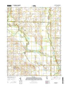 Mount Erie Illinois Current topographic map, 1:24000 scale, 7.5 X 7.5 Minute, Year 2015