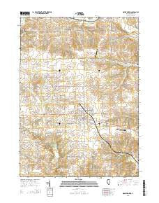Mount Morris Illinois Current topographic map, 1:24000 scale, 7.5 X 7.5 Minute, Year 2015