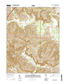 Mount Pleasant Illinois Current topographic map, 1:24000 scale, 7.5 X 7.5 Minute, Year 2015