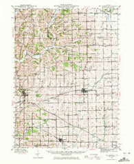 Mt Carroll Illinois Historical topographic map, 1:62500 scale, 15 X 15 Minute, Year 1942