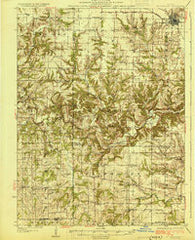 Mt Sterling Illinois Historical topographic map, 1:62500 scale, 15 X 15 Minute, Year 1929