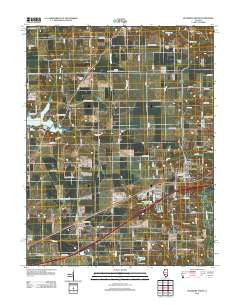 Mulberry Grove Illinois Historical topographic map, 1:24000 scale, 7.5 X 7.5 Minute, Year 2012