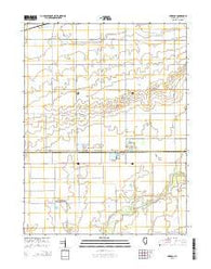 Murdock Illinois Current topographic map, 1:24000 scale, 7.5 X 7.5 Minute, Year 2015