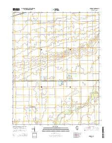 Murdock Illinois Current topographic map, 1:24000 scale, 7.5 X 7.5 Minute, Year 2015
