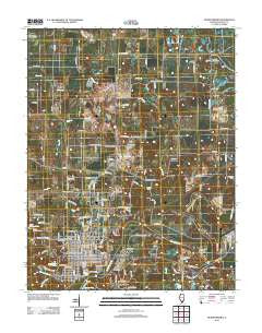 Murphysboro Illinois Historical topographic map, 1:24000 scale, 7.5 X 7.5 Minute, Year 2012