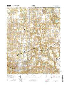 Murphysboro Illinois Current topographic map, 1:24000 scale, 7.5 X 7.5 Minute, Year 2015