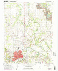 Murphysboro Illinois Historical topographic map, 1:24000 scale, 7.5 X 7.5 Minute, Year 1968