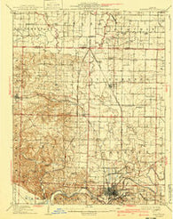 Murphysboro Illinois Historical topographic map, 1:62500 scale, 15 X 15 Minute, Year 1910