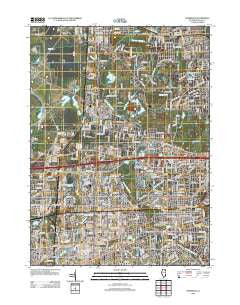 Naperville Illinois Historical topographic map, 1:24000 scale, 7.5 X 7.5 Minute, Year 2012