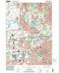 Naperville Illinois Historical topographic map, 1:24000 scale, 7.5 X 7.5 Minute, Year 1998