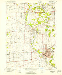 Naperville Illinois Historical topographic map, 1:24000 scale, 7.5 X 7.5 Minute, Year 1953