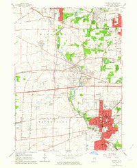 Naperville Illinois Historical topographic map, 1:24000 scale, 7.5 X 7.5 Minute, Year 1962