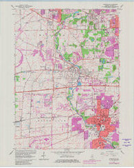 Naperville Illinois Historical topographic map, 1:24000 scale, 7.5 X 7.5 Minute, Year 1962