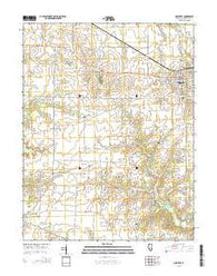 Nashville Illinois Current topographic map, 1:24000 scale, 7.5 X 7.5 Minute, Year 2015